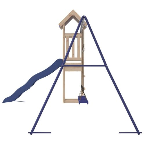  tömör fenyőfa kültéri játszószett