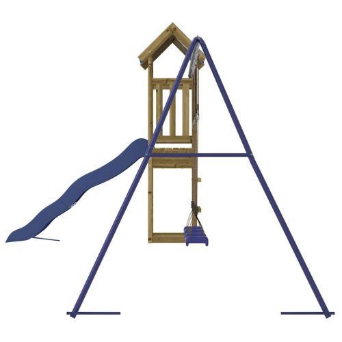  impregnált fenyőfa kültéri játszószett