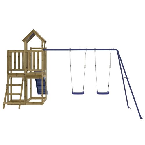  impregnált fenyőfa kültéri játszószett