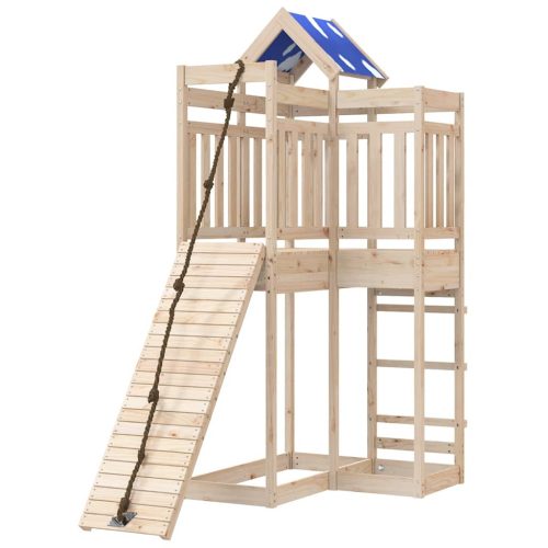  tömör fenyőfa kültéri játszószett