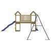 impregnált fenyőfa kültéri játszószett