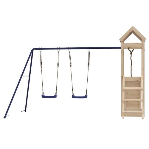  tömör fenyőfa kültéri játszószett