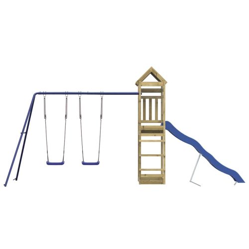  impregnált fenyőfa kültéri játszószett