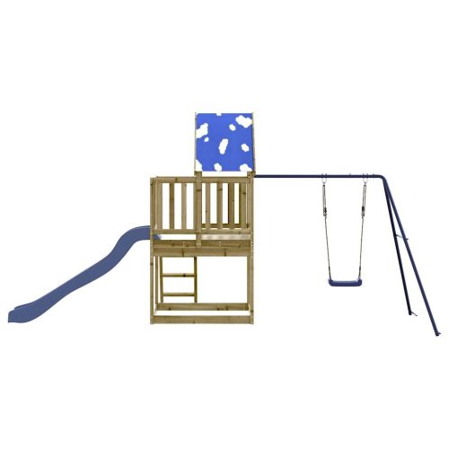  impregnált fenyőfa kültéri játszószett