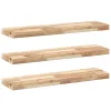  3 db kezeletlen tömör akácfa függőpolc 100 x 20 x 4 cm