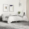  szürke sonoma szerelt fa és fém ágykeret 180 x 200 cm
