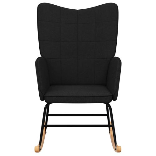  fekete szövet hintaszék