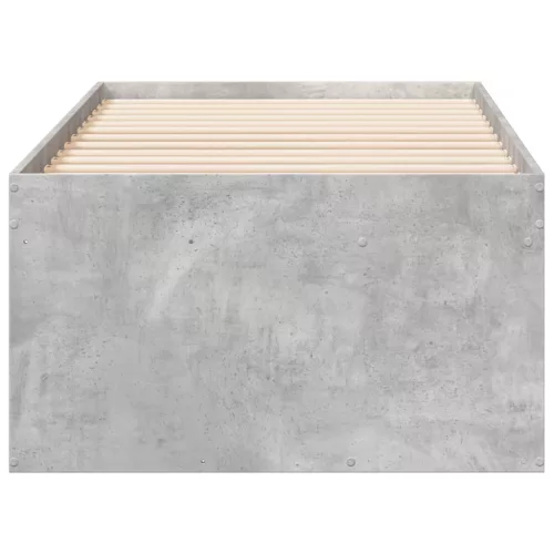  betonszürke kanapéágy fiókkal matrac nélkül 100x200 cm