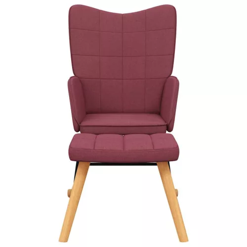  bordó szövet hintaszék lábtartóval