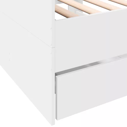  fehér kanapéágy fiókkal matrac nélkül 75x190 cm