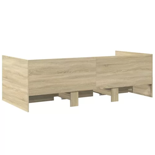  sonoma tölgy kanapéágy fiókkal matrac nélkül 75x190 cm