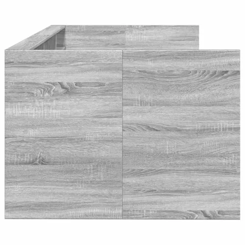  szürke sonoma kanapéágy fiókkal matrac nélkül 100x200 cm