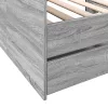  szürke sonoma kanapéágy fiókkal matrac nélkül 100x200 cm