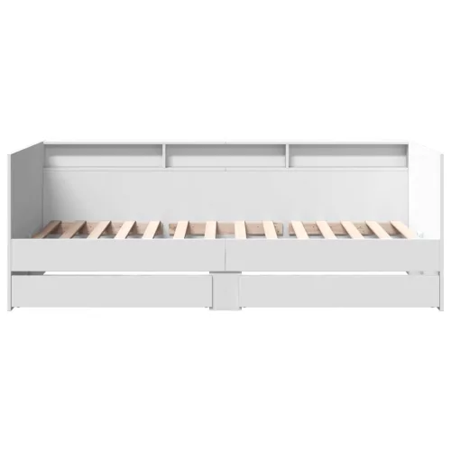  fehér kanapéágy fiókkal matrac nélkül 90x200 cm