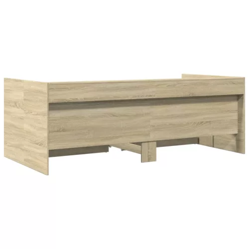  sonoma tölgy kanapéágy fiókkal matrac nélkül 90x200 cm