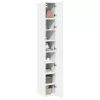  fehér szerelt fa vékony tárolószekrény 30 x 42,5 x 225 cm