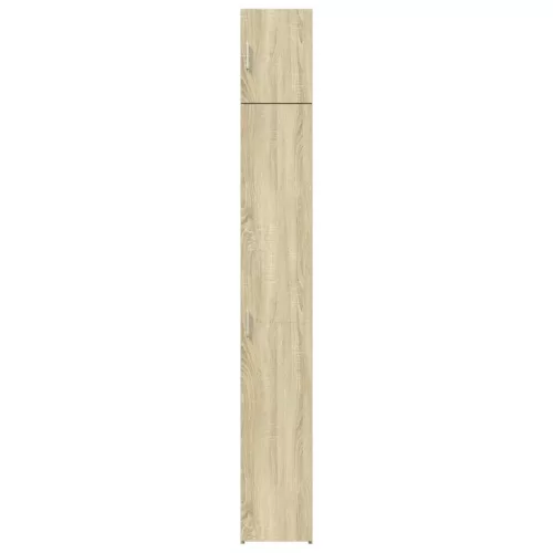  sonoma tölgy szerelt fa vékony tárolószekrény 30x42,5x225 cm