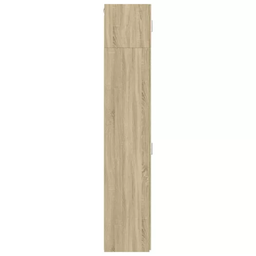  sonoma tölgy szerelt fa vékony tárolószekrény 30x42,5x225 cm