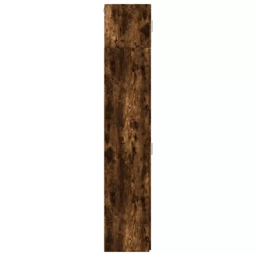  füstös tölgy szerelt fa vékony tárolószekrény 30x42,5x225 cm