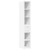  fehér szerelt fa vékony tárolószekrény 30 x 42,5 x 225 cm
