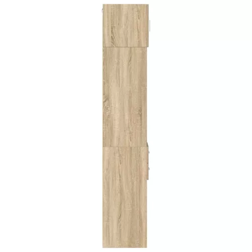  sonoma tölgy szerelt fa vékony tárolószekrény 30x42,5x225 cm