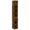  füstös tölgy szerelt fa vékony tárolószekrény 30x42,5x225 cm
