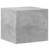  betonszürke szerelt fa vékony tárolószekrény 45 x 42,5 x 225 cm
