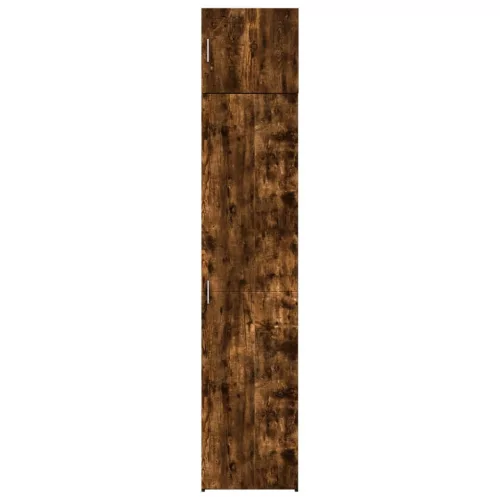  füstös tölgy szerelt fa vékony tárolószekrény 45x42,5x225 cm