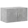  betonszürke szerelt fa tárolószekrény 70 x 42,5 x 225 cm