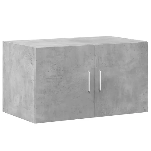  betonszürke szerelt fa tárolószekrény 70 x 42,5 x 225 cm