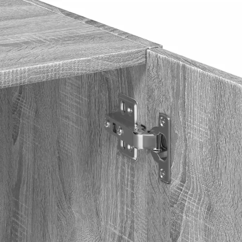  szürke sonoma színű szerelt fa tárolószekrény 70x42,5x225 cm