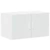  fehér szerelt fa tárolószekrény 70 x 42,5 x 225 cm