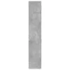  betonszürke szerelt fa tárolószekrény 70 x 42,5 x 225 cm