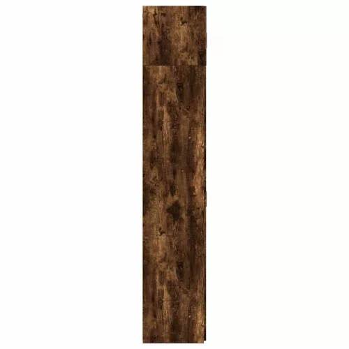  füstös tölgy színű szerelt fa tárolószekrény 70 x 42,5 x 225 cm