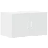  fehér szerelt fa tárolószekrény 70 x 42,5 x 225 cm