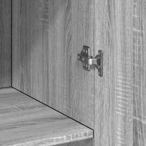  szürke sonoma színű szerelt fa tárolószekrény 70x42,5x225 cm