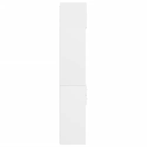  fehér szerelt fa tárolószekrény 70 x 42,5 x 225 cm