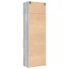  szürke sonoma színű szerelt fa tárolószekrény 70x42,5x225 cm