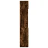  füstös tölgy színű szerelt fa tárolószekrény 80 x 42,5 x 225 cm