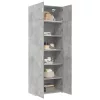  betonszürke szerelt fa tárolószekrény 80 x 42,5 x 225 cm