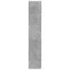  betonszürke szerelt fa tárolószekrény 80 x 42,5 x 225 cm