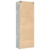  betonszürke szerelt fa tárolószekrény 80 x 42,5 x 225 cm