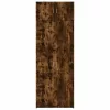 füstös tölgy színű szerelt fa tárolószekrény 80 x 42,5 x 225 cm