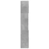  betonszürke szerelt fa magasszekrény 80 x 42,5 x 249 cm