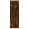  füstös tölgy színű szerelt fa magasszekrény 80 x 42,5 x 249 cm