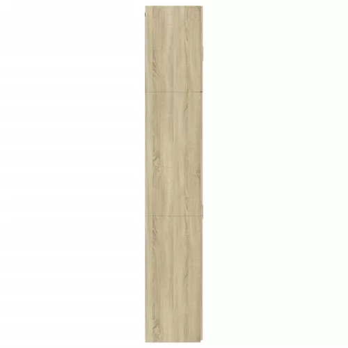  sonoma tölgy színű szerelt fa magasszekrény 80 x 42,5 x 249 cm