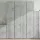  betonszürke szerelt fa magasszekrény 80 x 42,5 x 249 cm