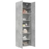  betonszürke szerelt fa magasszekrény 80 x 42,5 x 249 cm