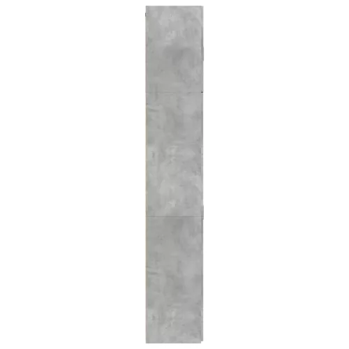  betonszürke szerelt fa magasszekrény 80 x 42,5 x 249 cm