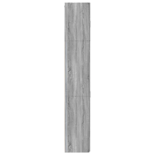  szürke sonoma színű szerelt fa magasszekrény 80 x 42,5 x 249 cm